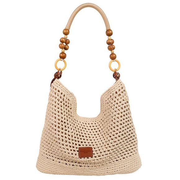 Bohemia Woven Straw Bag Macrame Shoulder Tote Bags Crossbody Purses :| - Picture 1 of 9